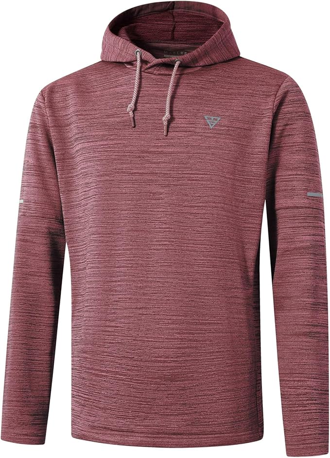 Hoodies for Men Golf Fleece Hooded Sweatshirts Dry Fit Athletic Lightweight by MAELREG