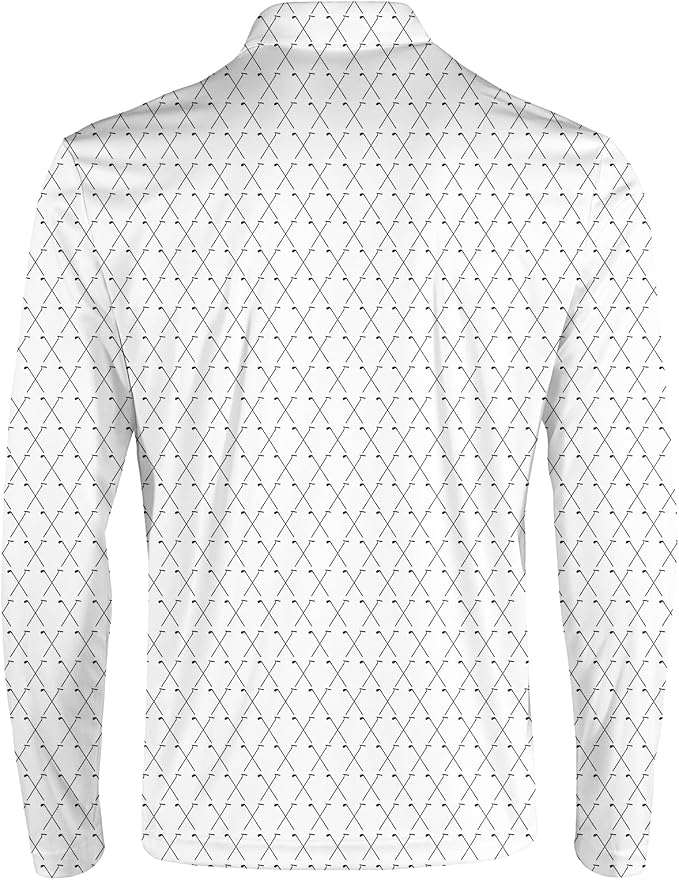 Men's Long Sleeve Golf Shirt Quick Dry 3 Button Work Fishing Outdoor Casual - Image 4