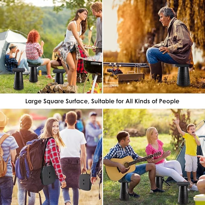 2 Pack Collapsible Stool with Soft Removable Cushion & Waterproof Carry Bag - Image 6