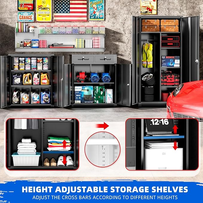 INTERGREAT Metal Garage Storage Cabinets - Image 4