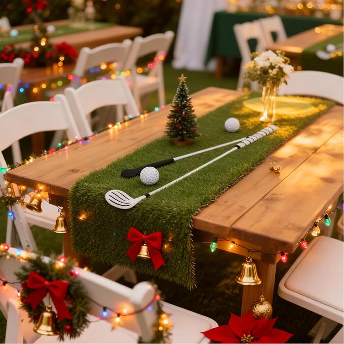 GLOBREEN Artificial Grass Table Runners 48 Inches - Image 2