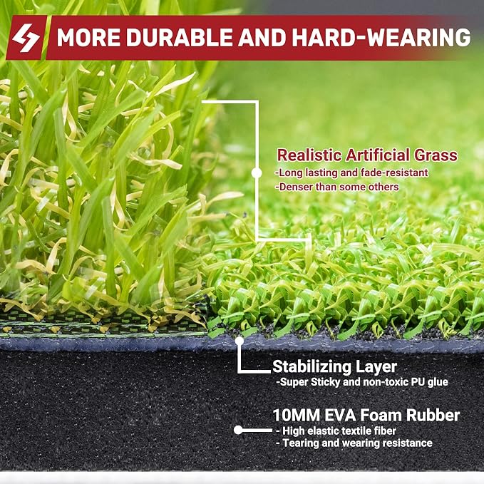 SAPLIZE Foldable Heavy-Duty Golf Hitting Mat - Image 3