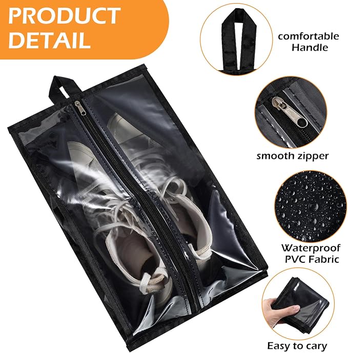 Windyun 20 Pcs Shoe Bags for Travel Waterproof Sneaker Bag Multi Color Shoe - Image 3