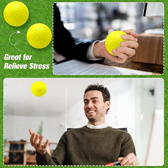 Libima 20 Pcs Mini Golf Stress Ball Bulk 2.5 Inch Foam Practice Balls Stress - Image 5