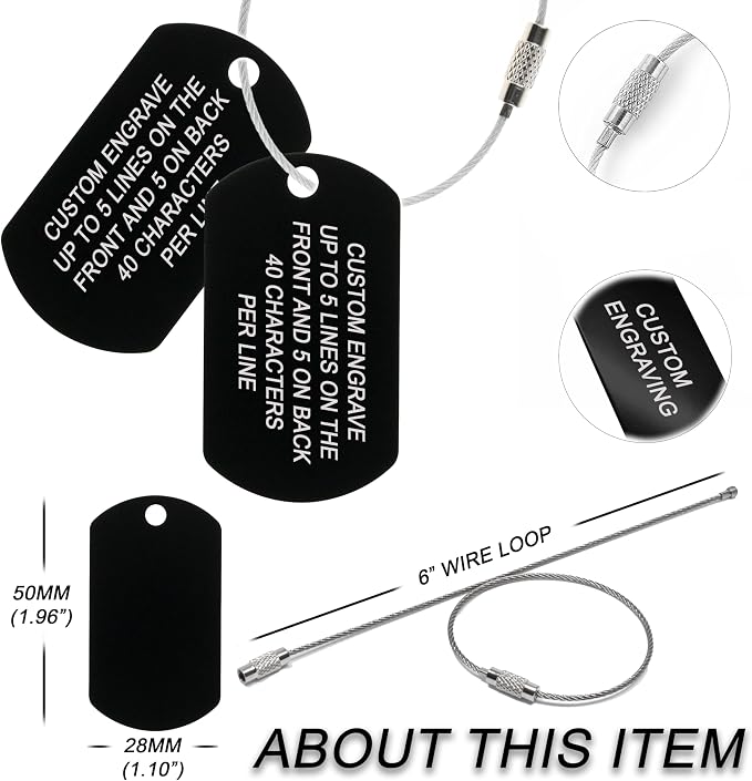 High Visibility Durable Anodized Aluminum Luggage Tags - Image 5