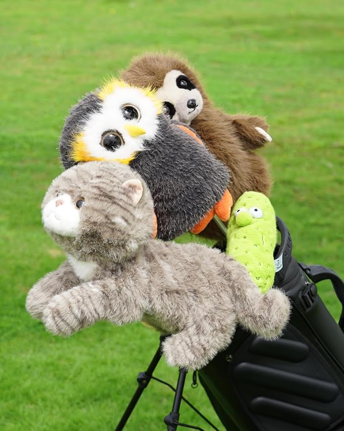 Big Teeth Funny Plush Driver Headcover Animal, Groundhog Gopher Penguin Driver - Image 9