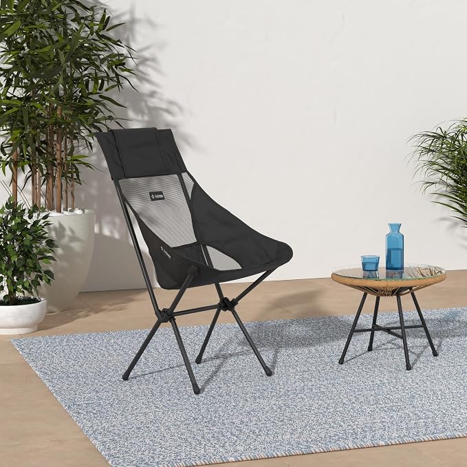 Helinox Sunset Chair Lightweight High-Back Collapsible Camping Chair Blackout - Image 2