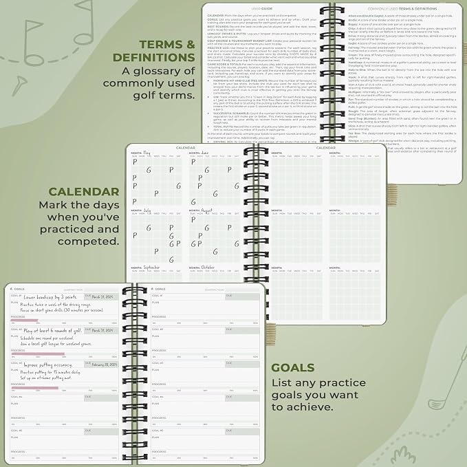 Clever Fox Golf Log Book – Small Training & Scorecard Journal – Pocket Notebook - Image 3