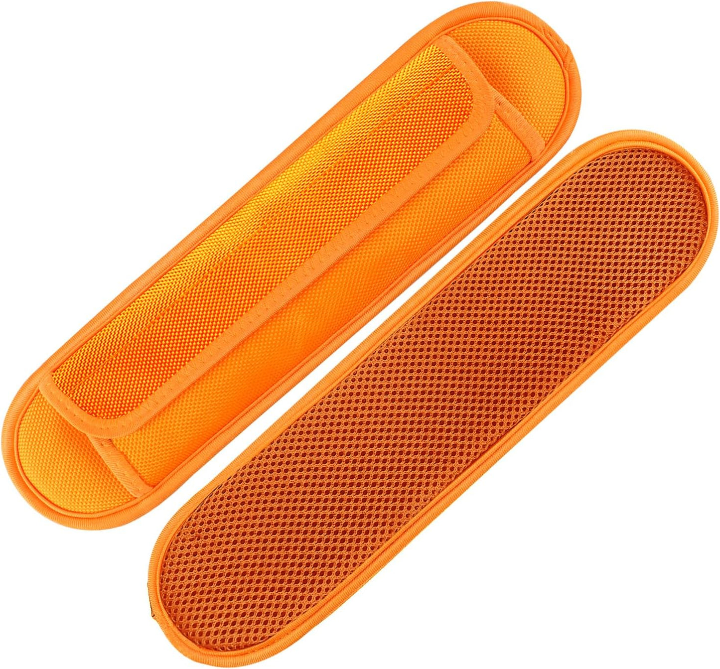 2 Pack Extra Thick Shoulder Strap Pad, Universal Replacement Shoulder Pad, for Shoulder Bags, Detachable Shoulder Strap Pad Pads Help Relieve Shoulder Pain(Sandwich Mesh-Orange)