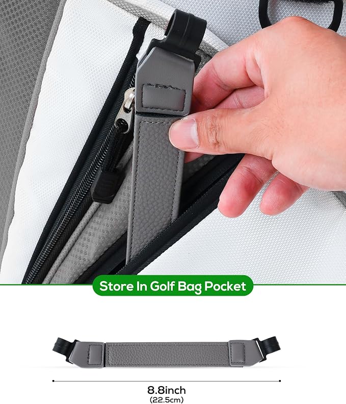 Big Teeth Golf Bag Accessories Leg Leather Strap, Stabilizer Strap, Equipment - Image 3