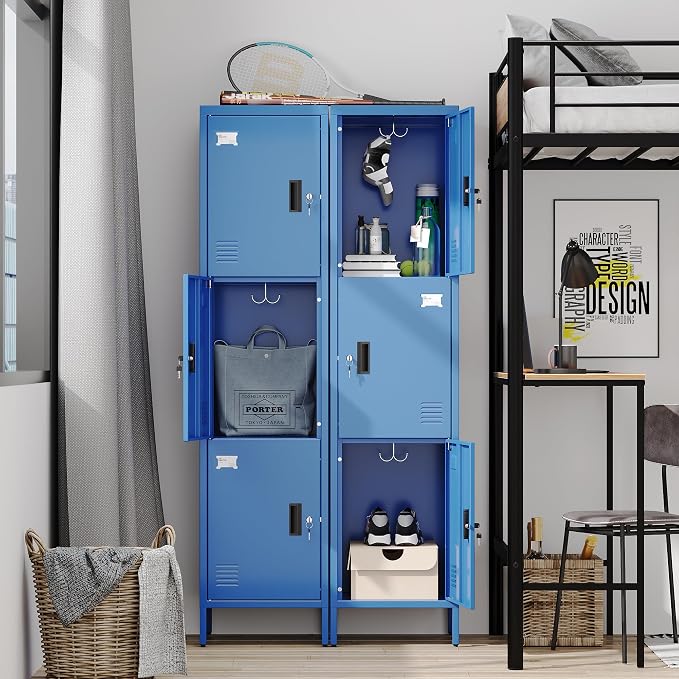 Aobabo 16" W 3 Door Metal Storage Locker - Image 2