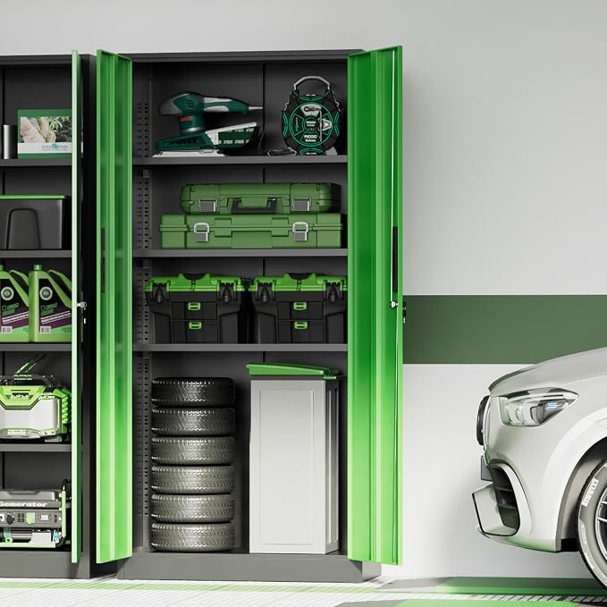 INTERGREAT Metal Storage Cabinet, Locking Tool Cabinets - Image 9