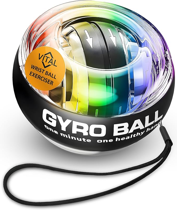 Vital Wrist Ball Exerciser Gyro Ball Hand Gyroscopic Wrist Strengthener & by Freeze2Trim