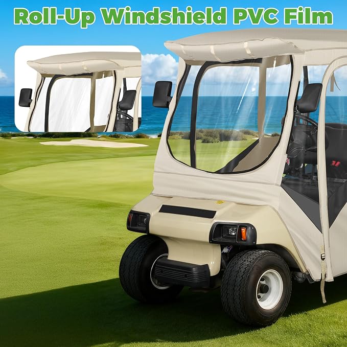 10L0L 4 Passenger Golf Cart Enclosure - Image 5