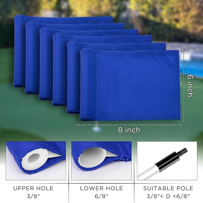 KINGTOP Solid Golf Flag All 8x6 Inch - Image 3