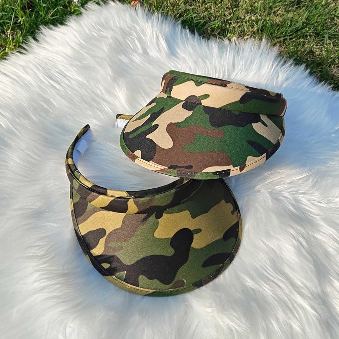 2 Pack Sun Visor Hats Women Men Clip On Wide Brim Visors Hat Outdoor Sports - Image 3