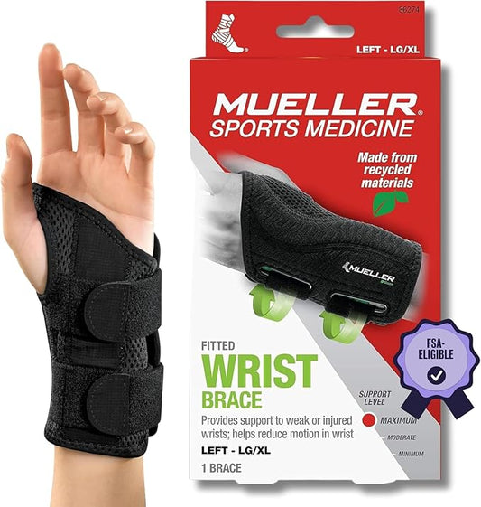MUELLER Sports Medicine Green Fitted Wrist Brace by MuellerSportsMedicine