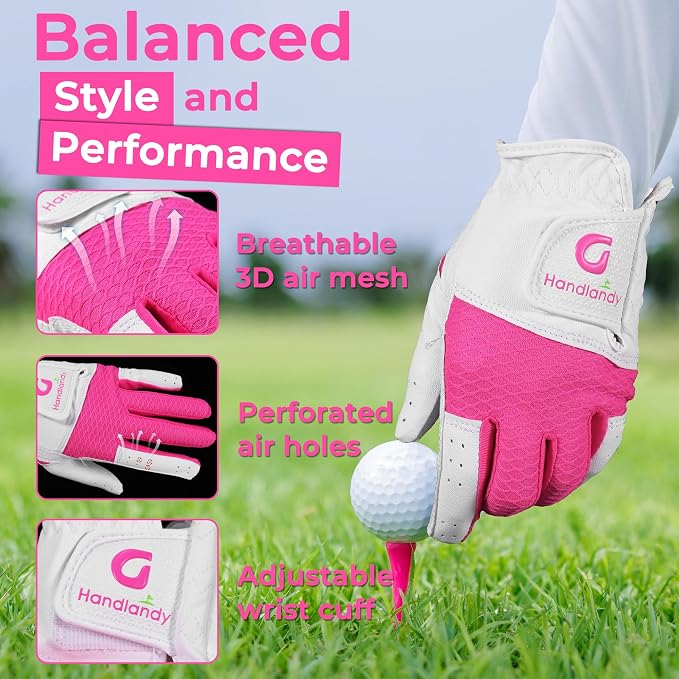 Golf Gloves Mens & Womens Performance Golf Gloves, Luxurious Palm Material - Image 4
