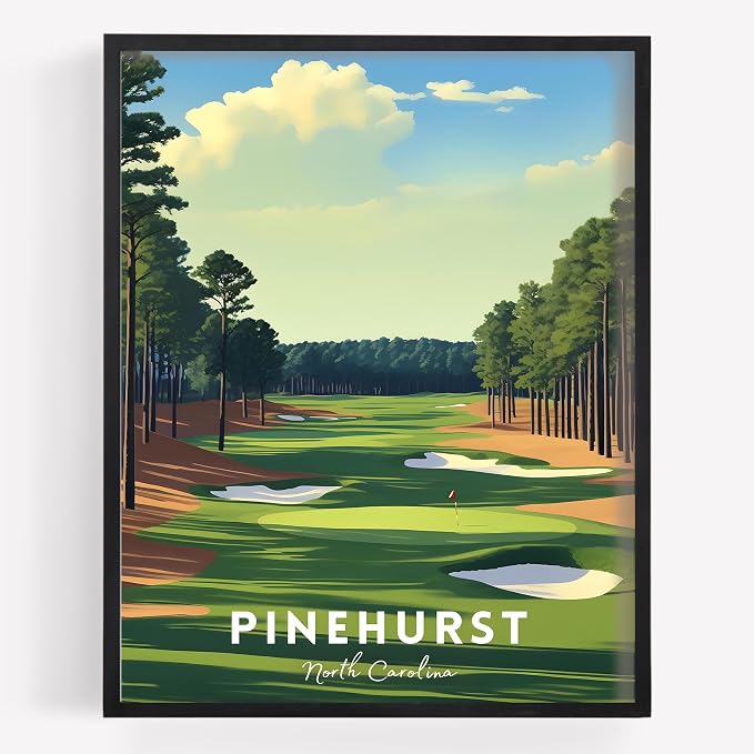 Golf Course Premium Giclee Fine Art Prints by VintBo
