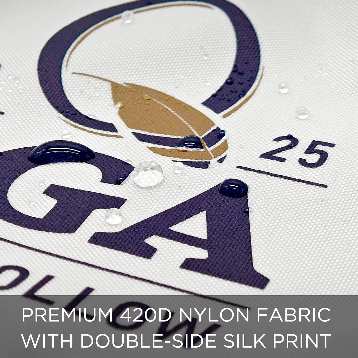 2025 Themed Mini Golf Flag, 8x6 Inch, Double-Sided Silk-Printed, Durable 420D Nylon, Ideal for Backyard Practice Putting Green