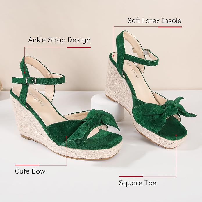 girgod Espadrilles Wedge Sandals - Image 3