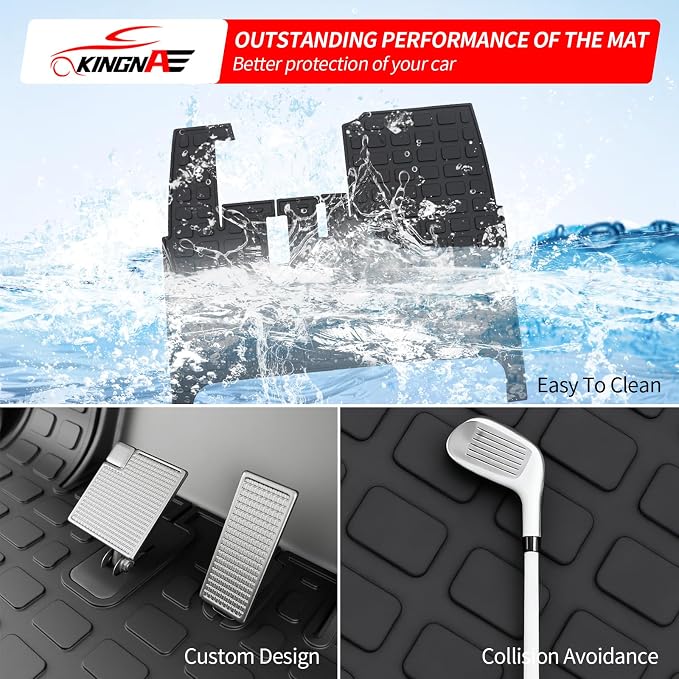 Floor Mats Compatible with i40F/i40FL/i60/i60L Golf Cart TPE All Weather 1st - Image 5