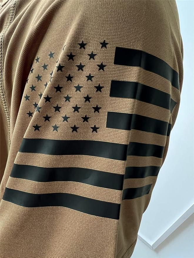 HARGLESMAN Men's 1776 Independence Day American Flag Short Sleeve Polo Golft - Image 6