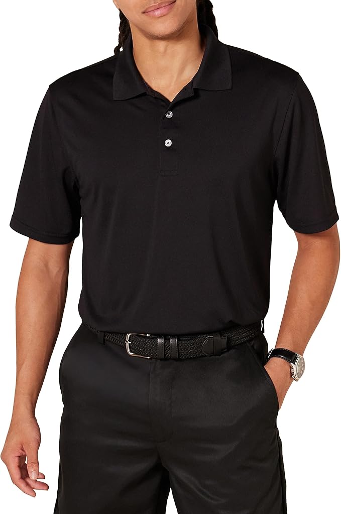 Amazon Essentials Mens Golf Polo Shirt, Moisture-Wicking Quick Dry, Short Sleeve by AmazonEssentials