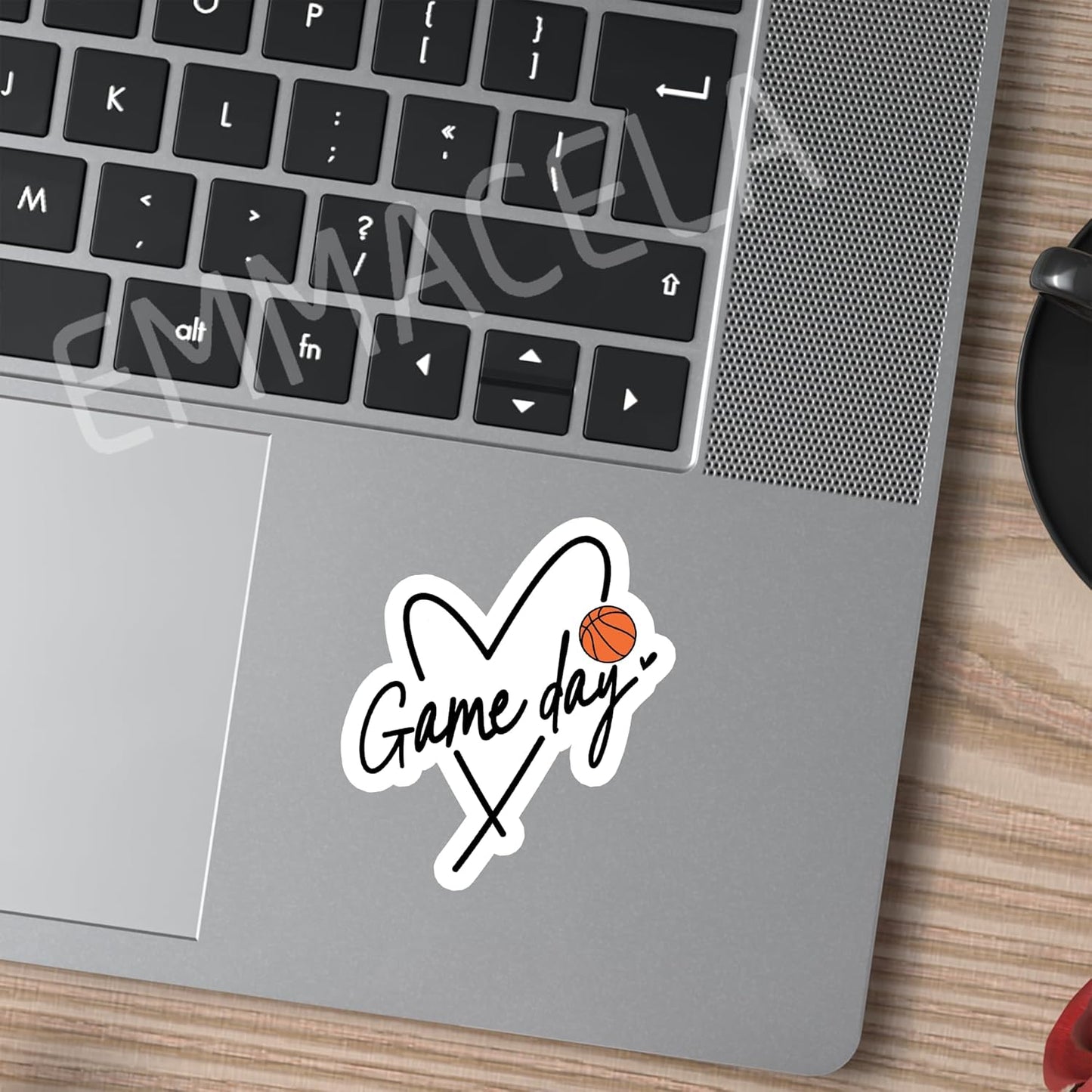 (3PCS) Basketball Stickers, Game Day Basketball Vinyl Decals for Girls Moms Players Teams Coaches, Waterproof Sticker for Tumblers, Water Bottles, Laptops - 3 x 2.5 Inch