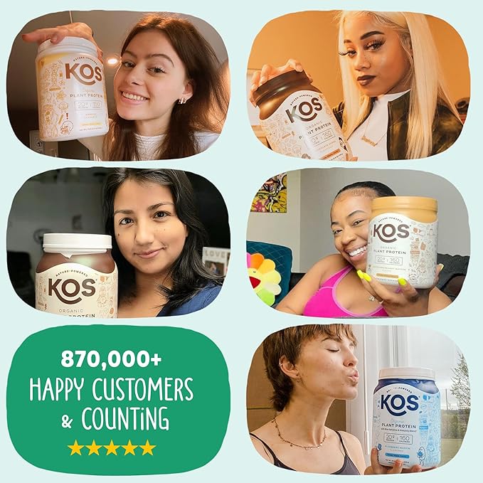 KOS Vegan Protein Powder, Unflavored & Unsweetened - Image 6