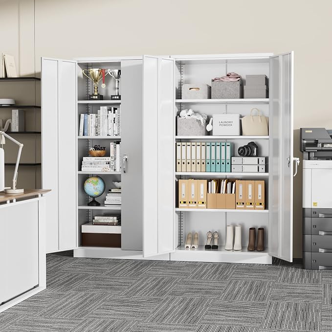 SUNCROWN 72" Metal Storage Cabinet - Image 9