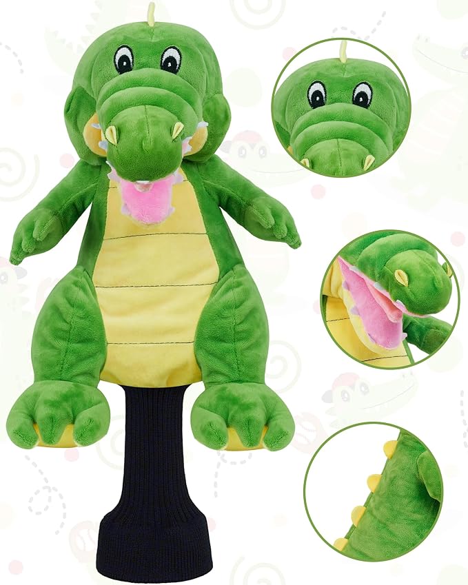 Big Teeth Funny Plush Driver Headcover Animal, Groundhog Gopher Penguin Driver - Image 2