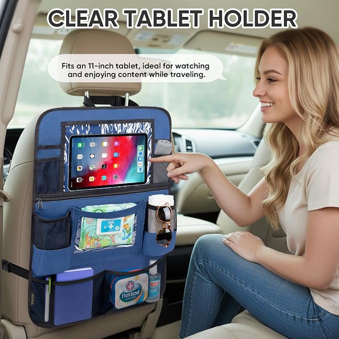BALEINE Backseat Car Organizer, Back Seat Car Organizers and Storage, Kick Mats - Image 5