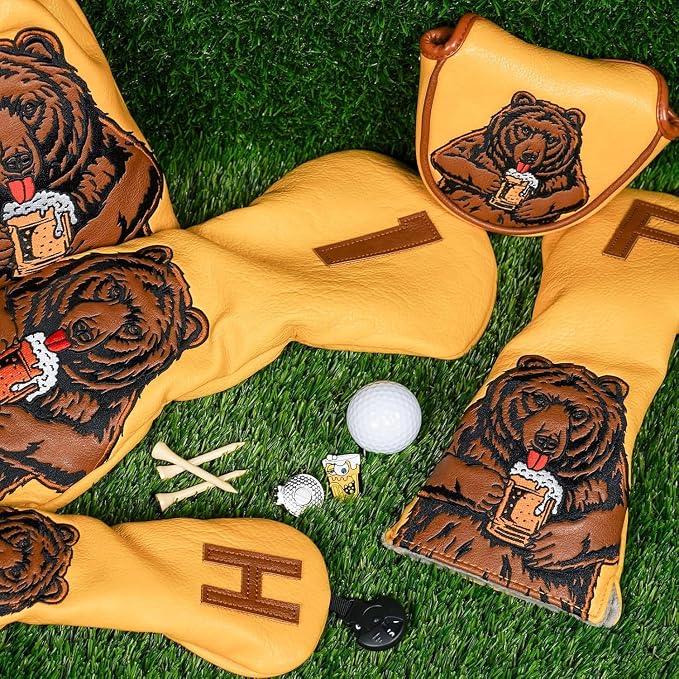 Golf Club Head Cover Golf Head Cover Driver Headcover Fairway Wood Headcover - Image 7