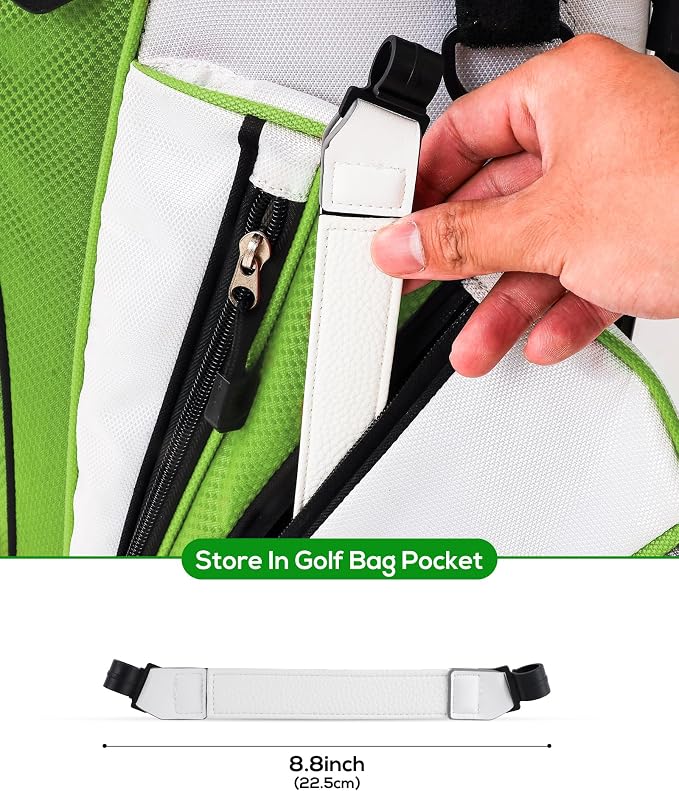 Big Teeth Golf Bag Accessories Leg Leather Strap, Stabilizer Strap, Equipment - Image 3