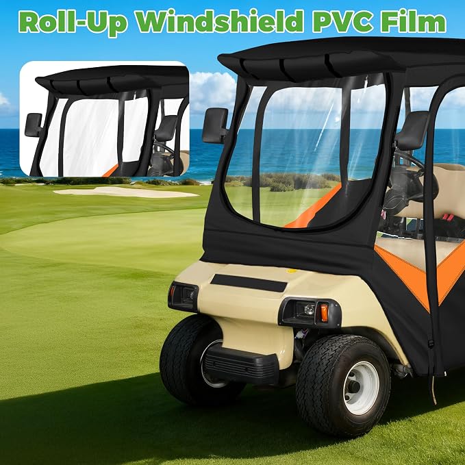 10L0L 4 Passenger Golf Cart Enclosure - Image 6