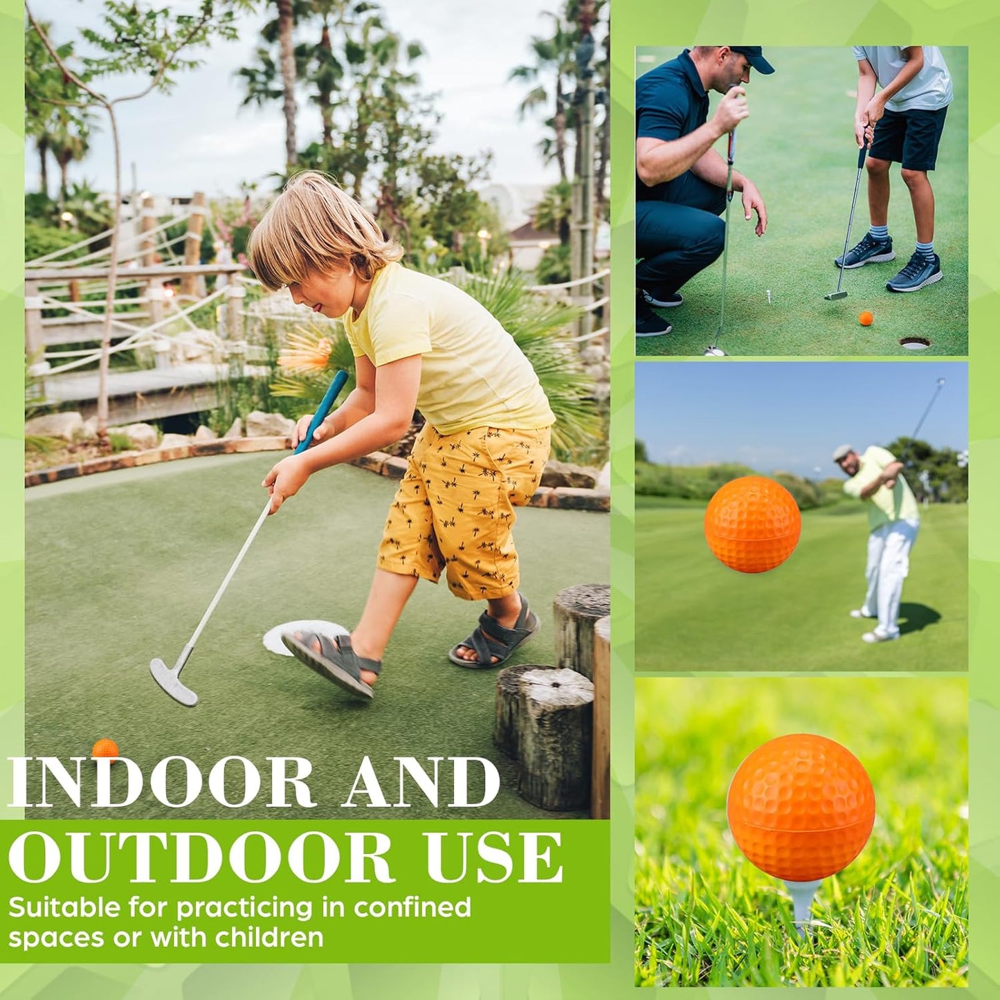 12 Pcs Foam Golf Practice Balls Soft Foam Balls for Golf Practice Realistic Feel and Flight Sport Training