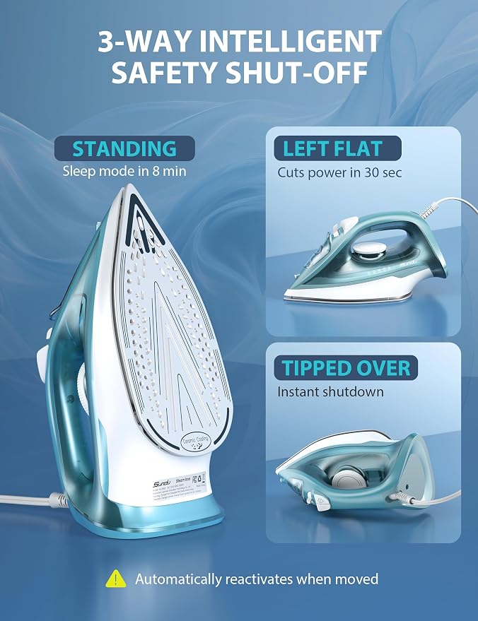 Burst steam Iron for Clothes - 1500W Iron - Image 4