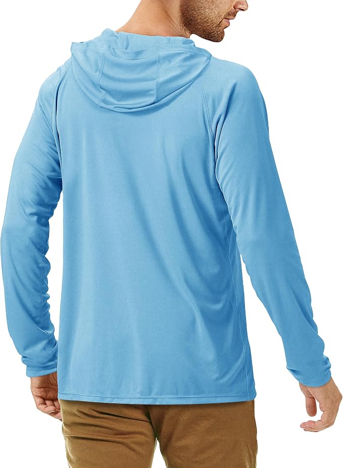 Roadbox UPF 50+ Fishing Shirts for Men, Long Sleeve UV Sun Protection Hoodie - Image 3