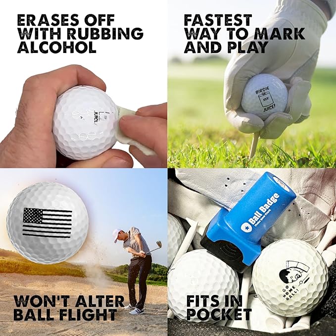 Ball Badge - Golf Ball Stamp, Golf Ball Marker, Reusable Golf Ball Marking Tool - Image 3