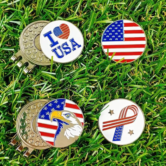 Golf Ball Markers with Hat Clips Value Sets - Image 2