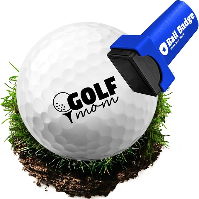 Ball Badge - Golf Ball Stamp, Golf Ball Marker, Reusable Golf Ball Marking Tool by HODL21