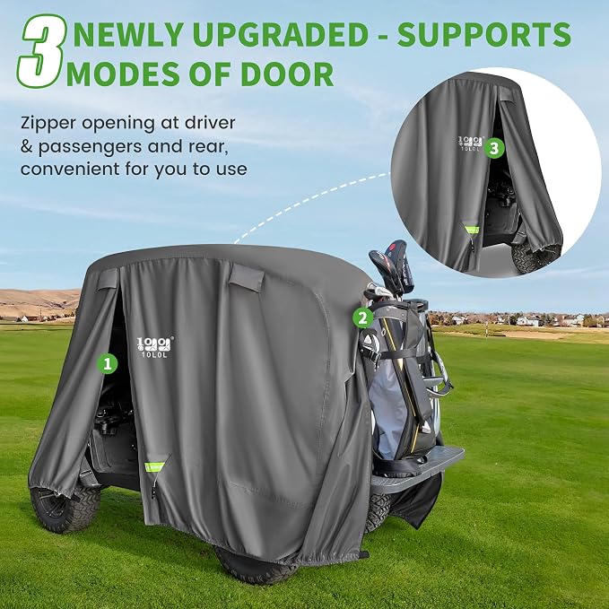 10L0L Heavy Duty 650D Golf Cart Cover - Image 4