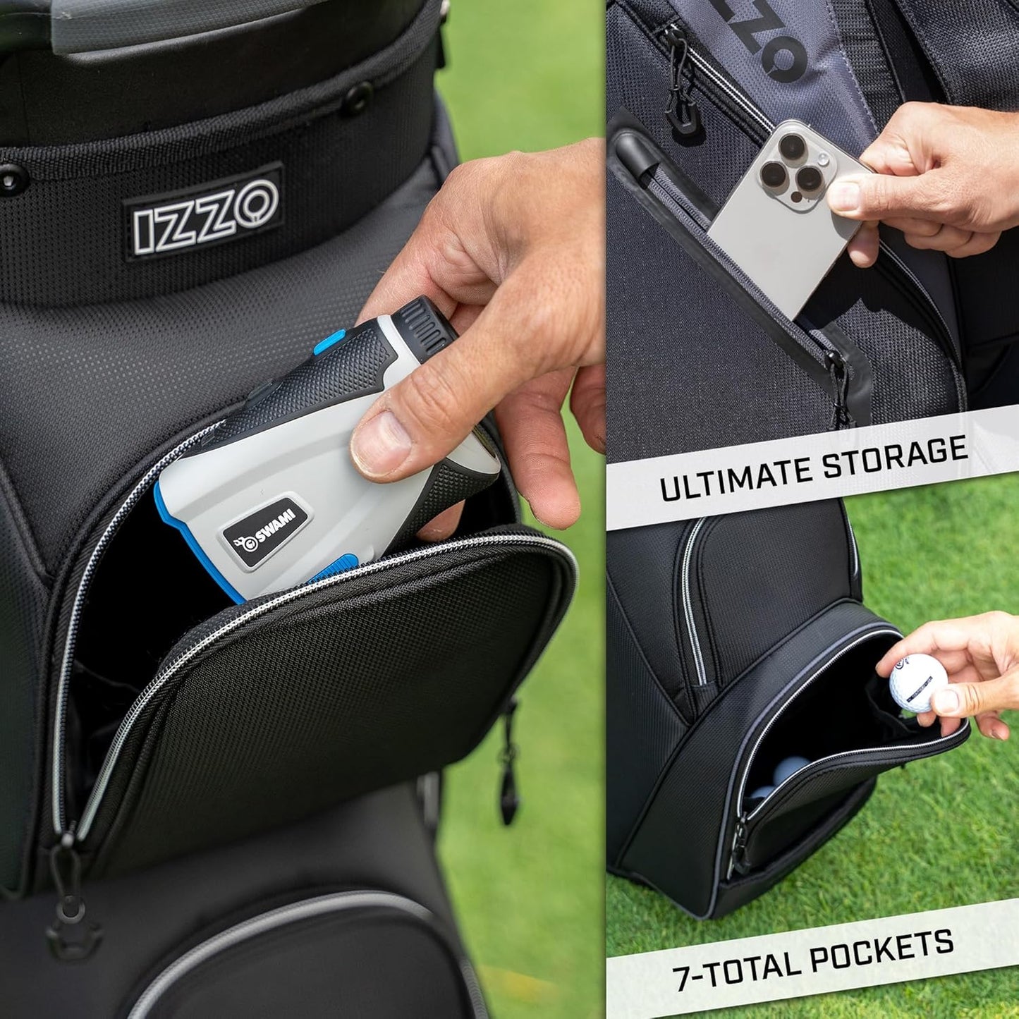 Izzo Ultimate Organizer Golf Cart Bag