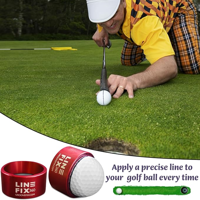 LineFix360 Golf Ball Alignment Marker – Precision 360° Line Tool - Image 3
