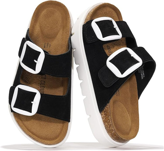 Project Cloud Genuine Leather Platform Sandals Women Footwear by ProjectCloud