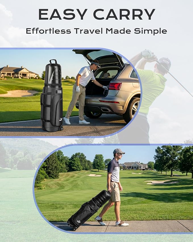 Golf Travel Bag with Hard Shell ABS Top - Image 8