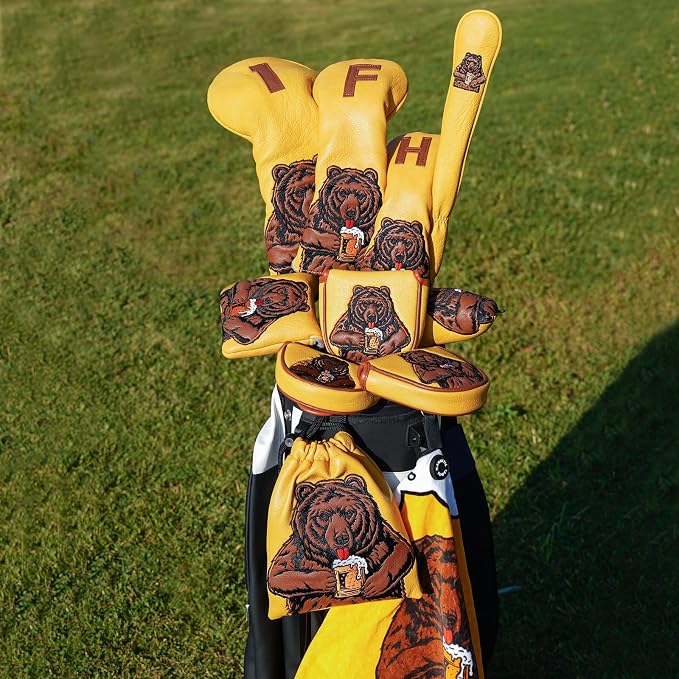 Golf Club Head Cover Golf Head Cover Driver Headcover Fairway Wood Headcover - Image 2