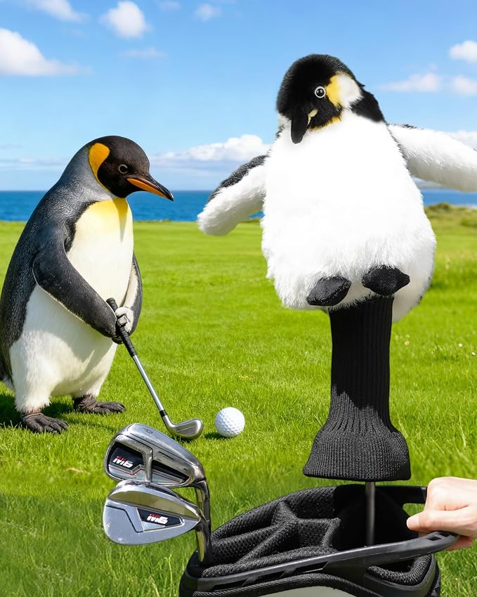 Big Teeth Funny Plush Driver Headcover Animal, Groundhog Gopher Penguin Driver - Image 2