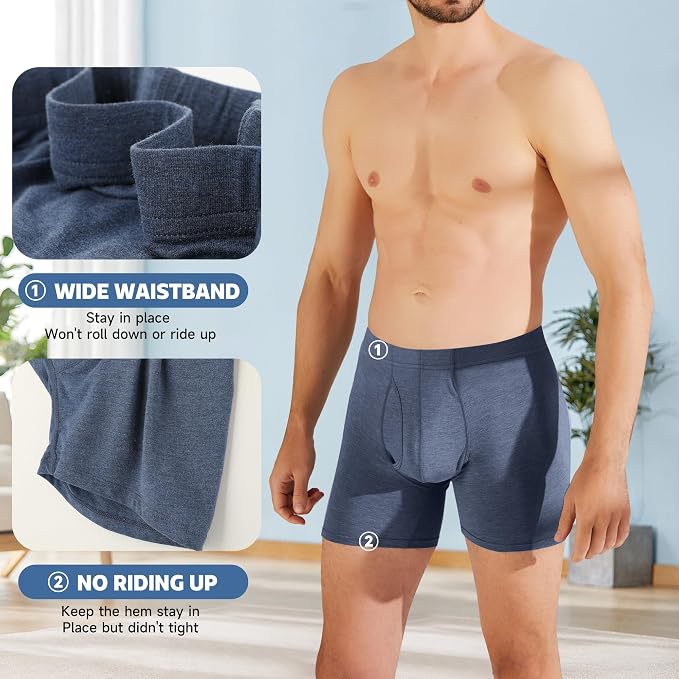 BAMBOO COOL Men's Ultra ComfortSoft Underwear, Moisture Wicking & Breathable No - Image 3